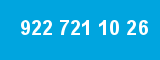 922 721 10 26 922 721 10 26